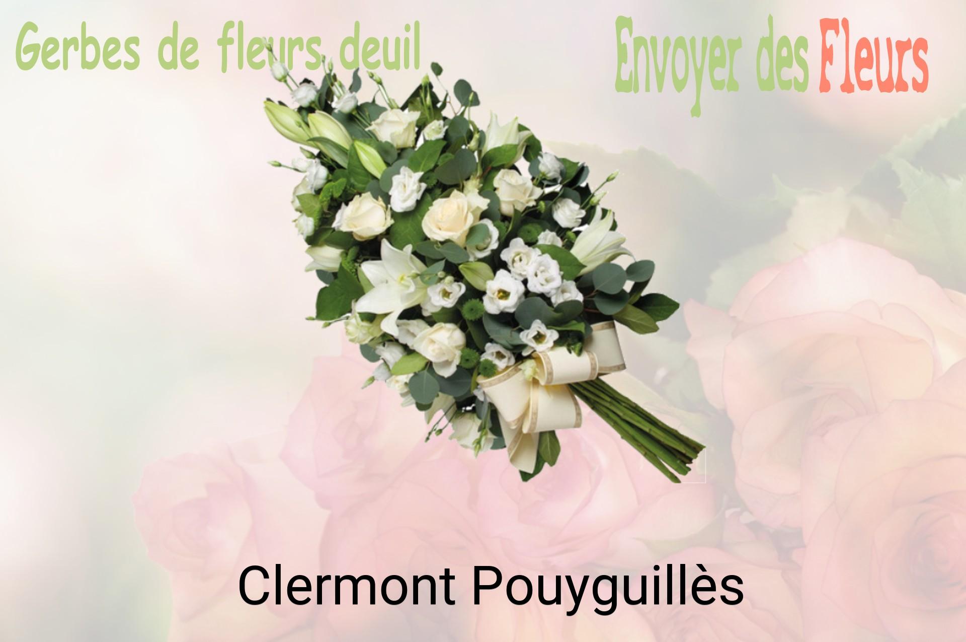 Gerbe de fleurs de deuil livrée à Clermont-Pouyguillès